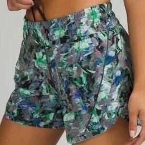 Lululemon Track That Short 5”. Size 12. Rapid Flourish Multi.